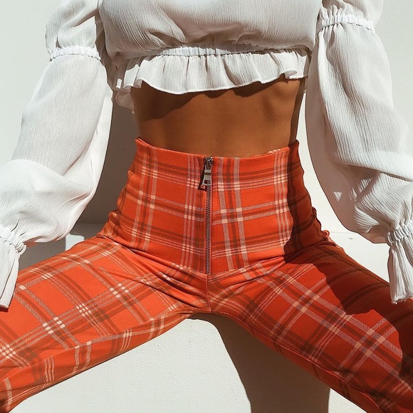 I.AM.GIA Pants - I.AM.GIA Polaris Plaid High Waisted Pants, S (NWT)